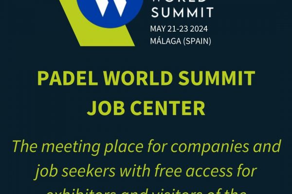 The Padel World Summit will feature a Job Center